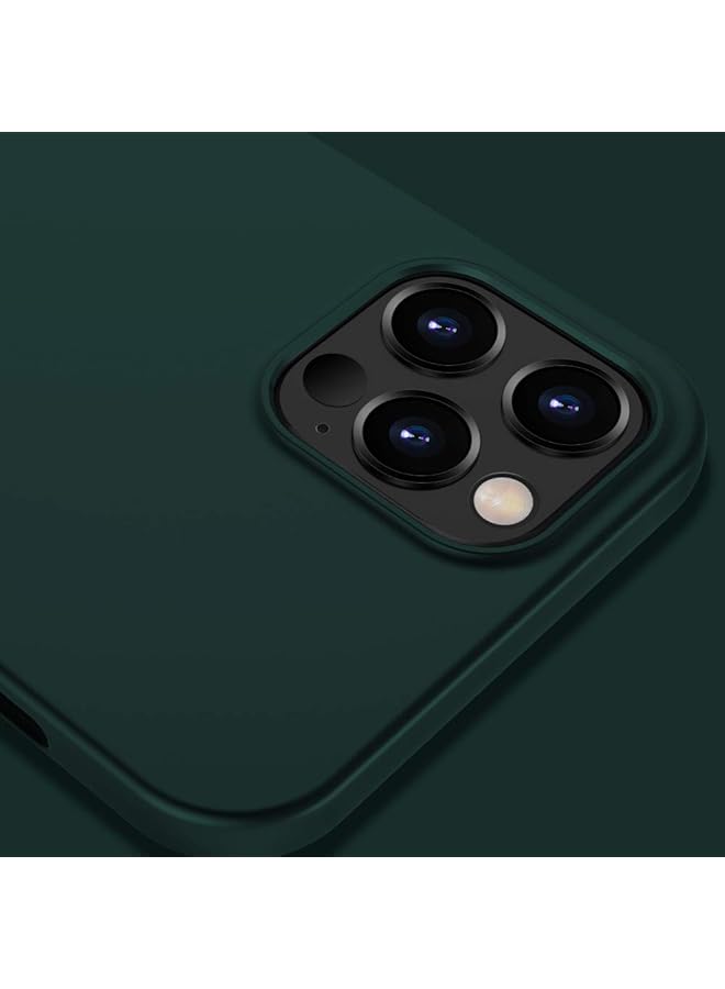 إكس ليفيل جراب لهاتف iPhone 12 Pro Max رفيع للغاية من مادة TPU الناعمة ذات السطح غير اللامع جراب هاتف خفيف الوزن وغطاء خلفي واقٍ بالكامل متوافق مع iPhone 12 Pro Max مقاس 6.7 بوصة إصدار 2020 أخضر داكن - Image 4