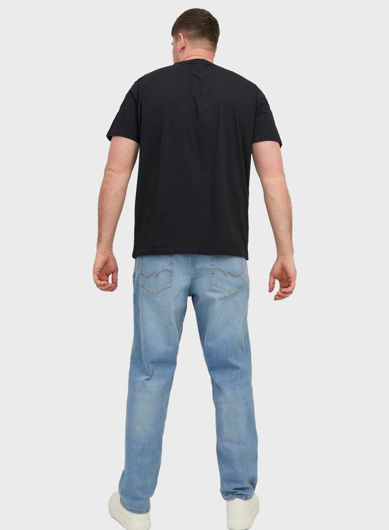 جاك اند جونز تيشيرت بياقة دائرية مزين بشعار العلامة التجارية - Image 2