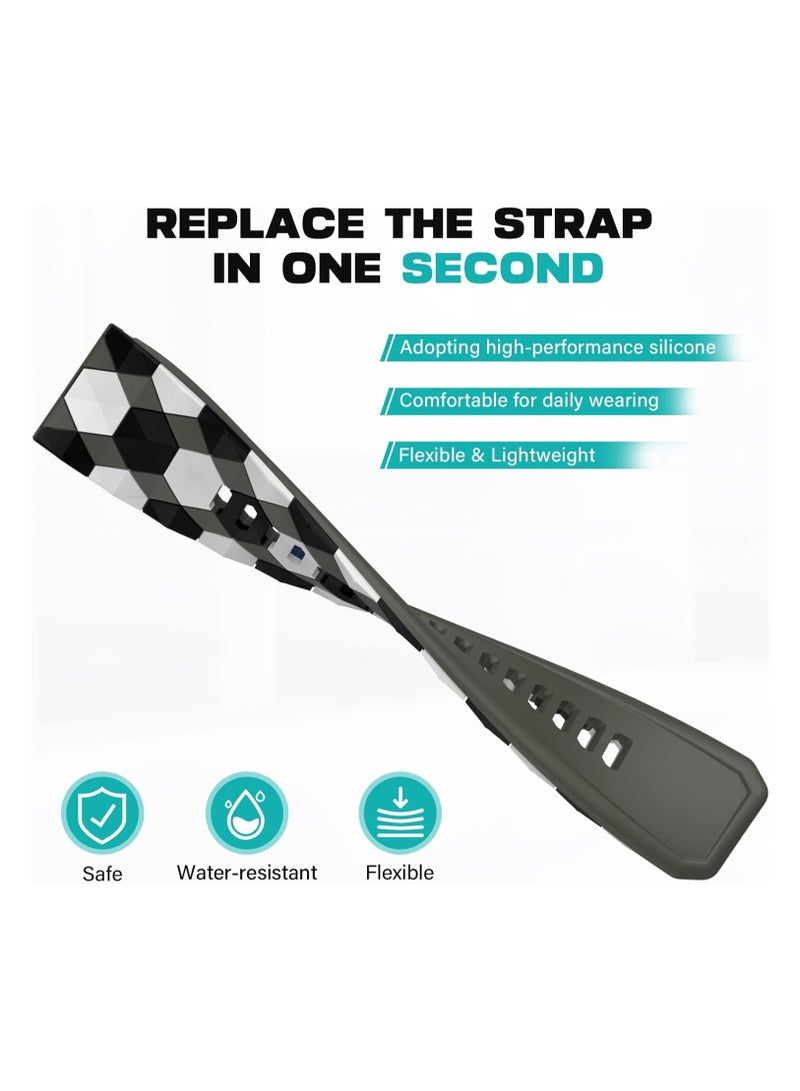 SYOSI Watch Strap Band for Garmin Fenix 5/6/7/935 22mm Width Soft Silicone Replacement Band Watch Strap for Fenix 7/Fenix 6/Fenix 6 Pro/Fenix 5/Fenix 5 Plus/Forerunner 935/Forerunner945 - Image 4