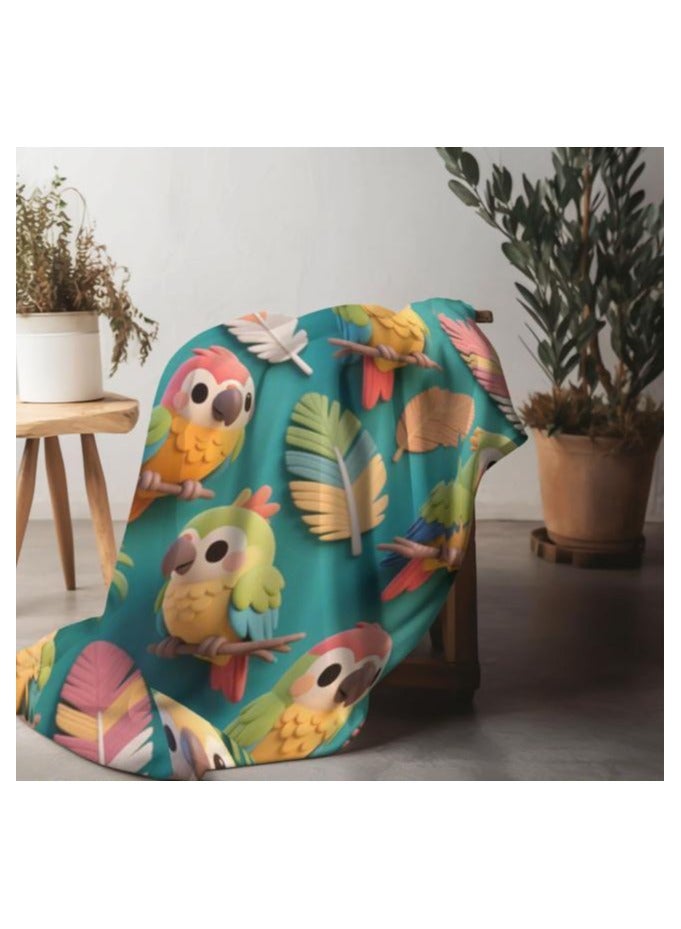 general Children's or student cartoon flannel thin blanket (warm and comfortable, suitable for sleep, games) 100cm*150cm - 923 - Image 1