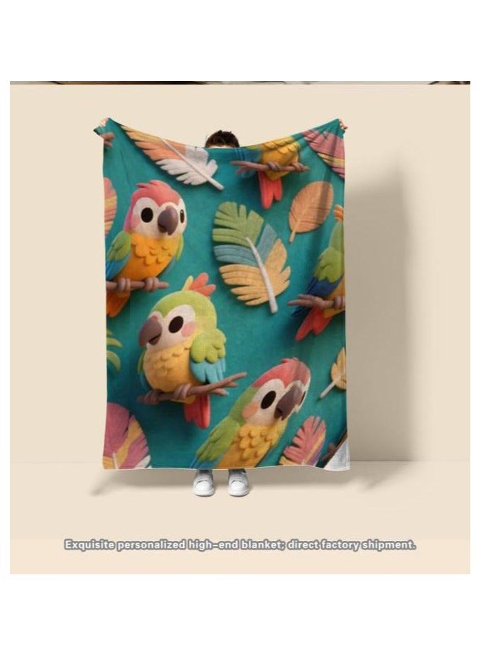 general Children's or student cartoon flannel thin blanket (warm and comfortable, suitable for sleep, games) 100cm*150cm - 923 - Image 3