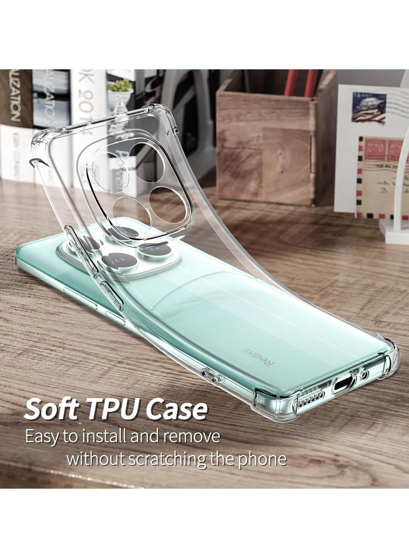 Xiaomi Redmi Note 14 Pro Plus 5G Case Cover Soft Clear TPU Case Lightweight Shock Protective Cover with Camera Protection Designed for Xiaomi Redmi Note 14 Pro Plus 5G  - Image 3
