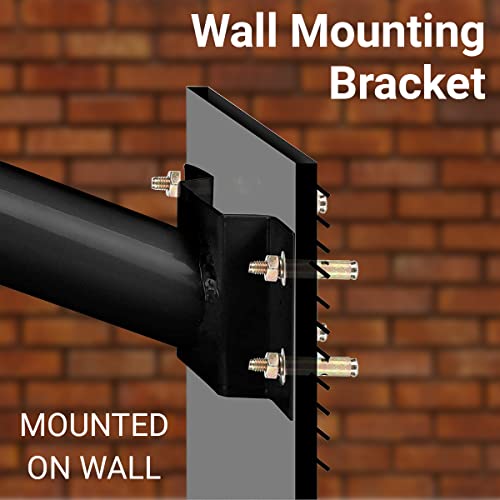 Epyz Light Pole Mount,Solar Lighting Mounting Bracket Extension Pole Kit Wall Black Metal Pipes Barn Lights Fixture Adaptor Outdoor Arm for Street Light,Wall Mounted Tire,Barn Lamp,Post Tree - Image 5