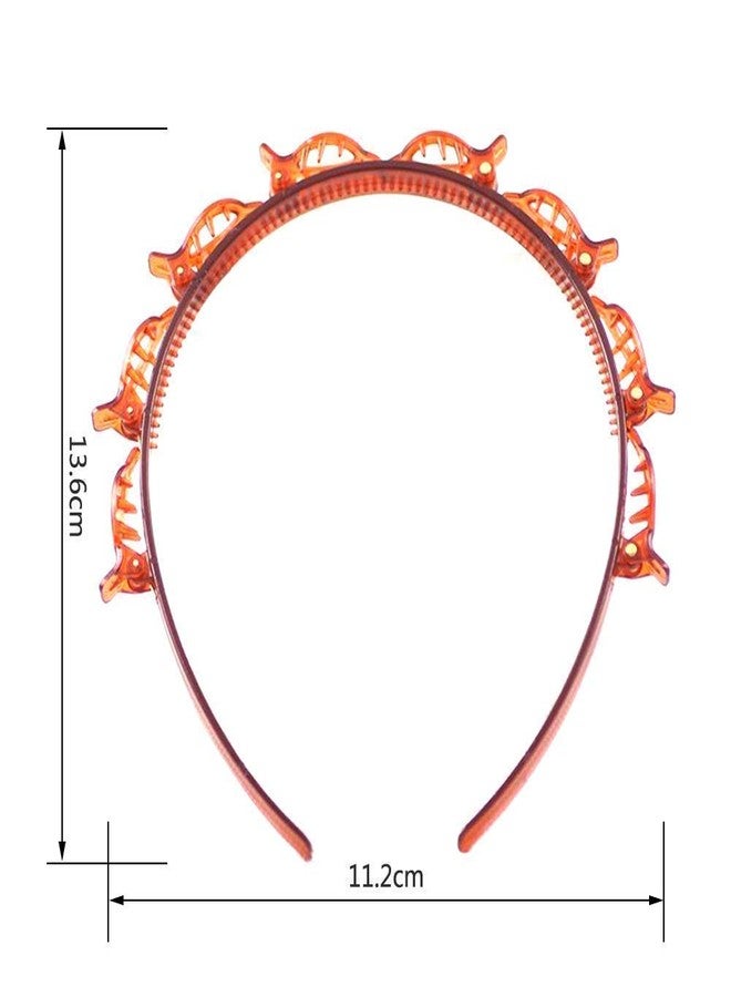 Krishav Trendz Twist Hairband 4 Pcs,Trunk Hair Hair Band, Hairstyle Braid Tool, Barrettes for Thin or Thick Hair, Alligator Clips Korean Style Hairband With Teeth Comb for Girls and Women - Image 3