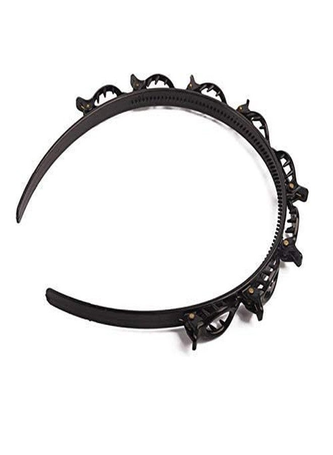 Krishav Trendz Twist Hairband 4 Pcs,Trunk Hair Hair Band, Hairstyle Braid Tool, Barrettes for Thin or Thick Hair, Alligator Clips Korean Style Hairband With Teeth Comb for Girls and Women - Image 2