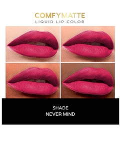 Faces Canada Matte Liquid Lipstick Never Mind 05 Pink 3 Ml Comfortable 10Hr Longstay  - Image 2
