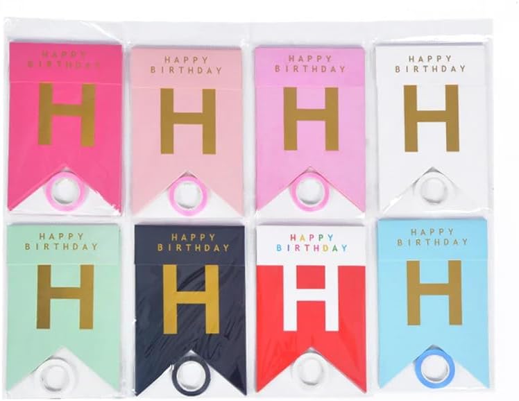 FITTO Candy Bar Fishtail String Flag Pink Golden Banner Wedding Decorative for DIY Making, Kids, Women's & Men's Birthday Party Decor Tools - Image 4