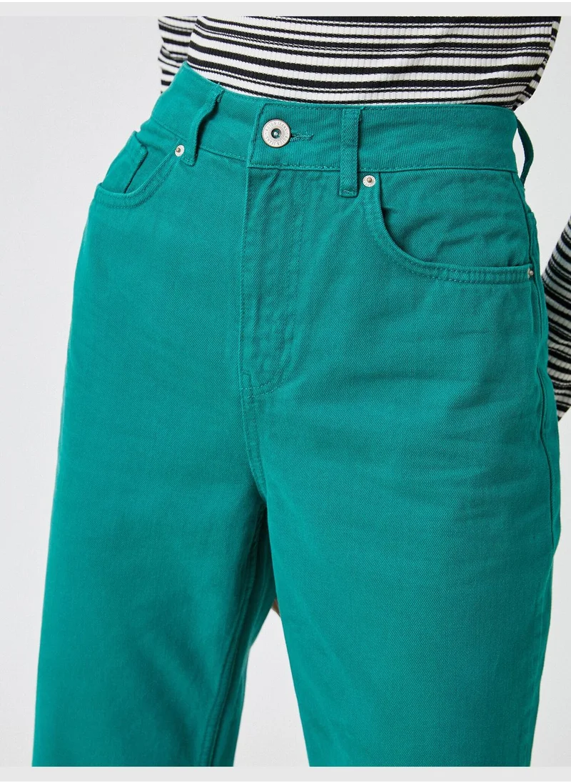 KOTON High Waist Flared Jean - Wide Leg