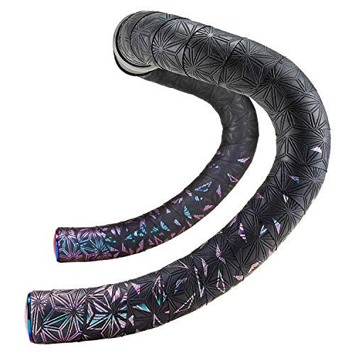 Supacaz Super Sticky Kush - Star Fade - Oil Slick + Oil Slick Star Plugz - Image 1