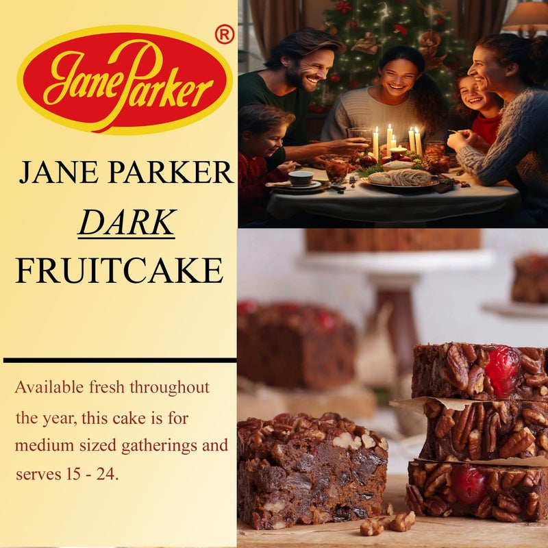 كيكة فواكه جان باركر داكنة 3 باوند (48 أونصة) في علبة عيد قابلة للجمع (الألوان قد تختلف) - كيكة العيد - كيكة عيد الميلاد - أفضل كيكة فواكه يمكنك شراؤها - Image 4