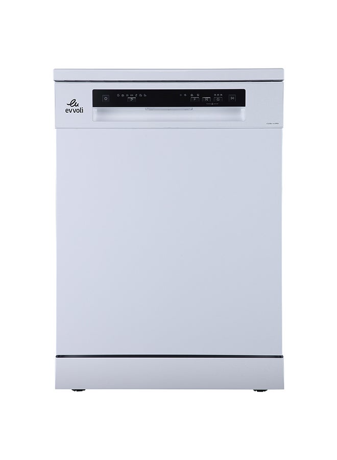 evvoli Freestanding Dishwasher, 7 Programs, 14 place setting, 3 Rack Levels, High Energy Efficiency, Quiet 2100 W EVDW-143MW White - Image 1