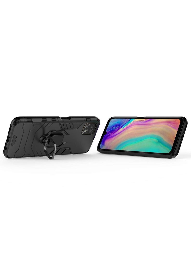 URBBKING Shockproof Protection Phone Case with Kickstand for Huawei Nova Y60 Black  - Image 2
