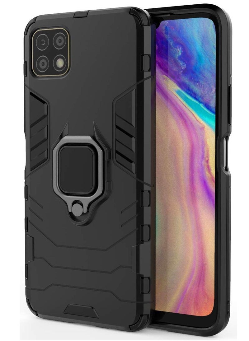 URBBKING Shockproof Protection Phone Case with Kickstand for Huawei Nova Y60 Black  - Image 1