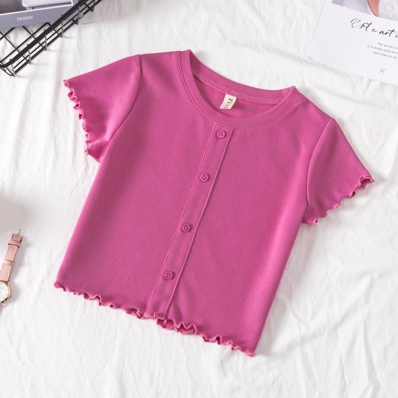 Modal Short-Sleeved T-Shirt Summer Children'S Casual Western Style Loose Children'S Half-Sleeved Short Top 0188A043 - Image 4