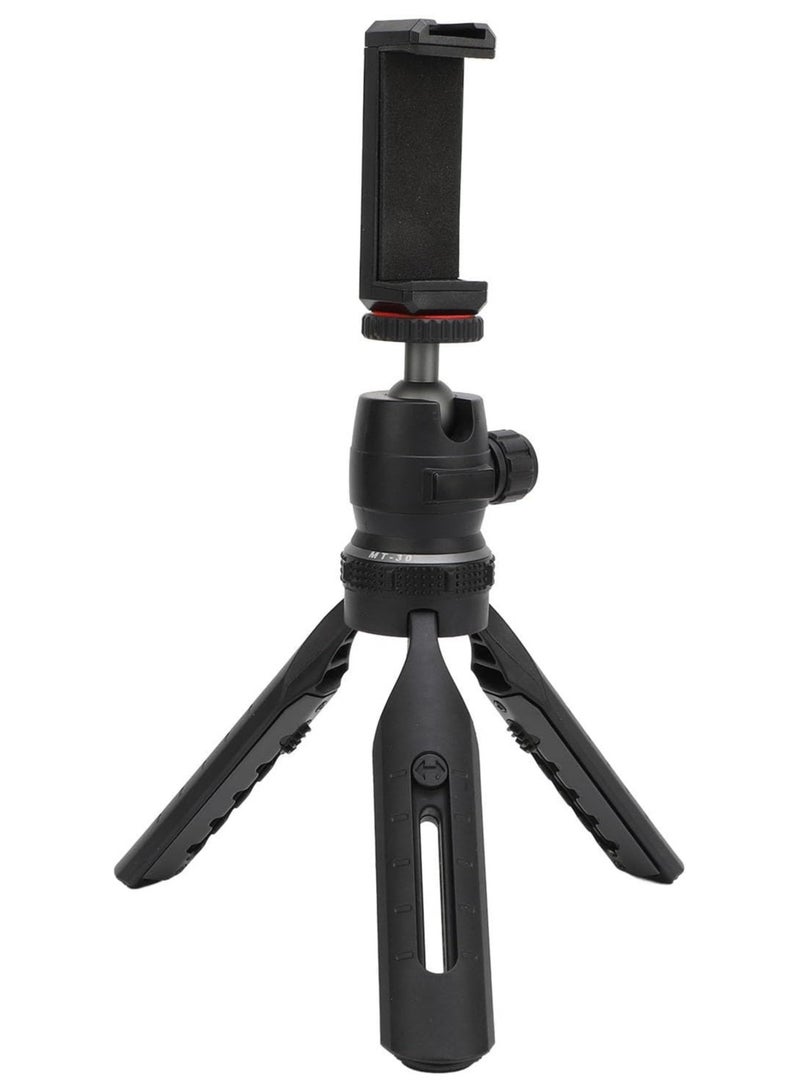LIXES Mini Phone Tripod and Mini Camera Tripod Aluminum Alloy with Multi Mode Switching 360° Ball Head Cold Shoe 1/4 Port for Live Streaming & Photography  - Image 2