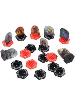 CZYY Gloomhaven Standee Bases Pack of 27 Plastic Hex Monster Stand with Health Tracker and Status Token Slots  - Image 1