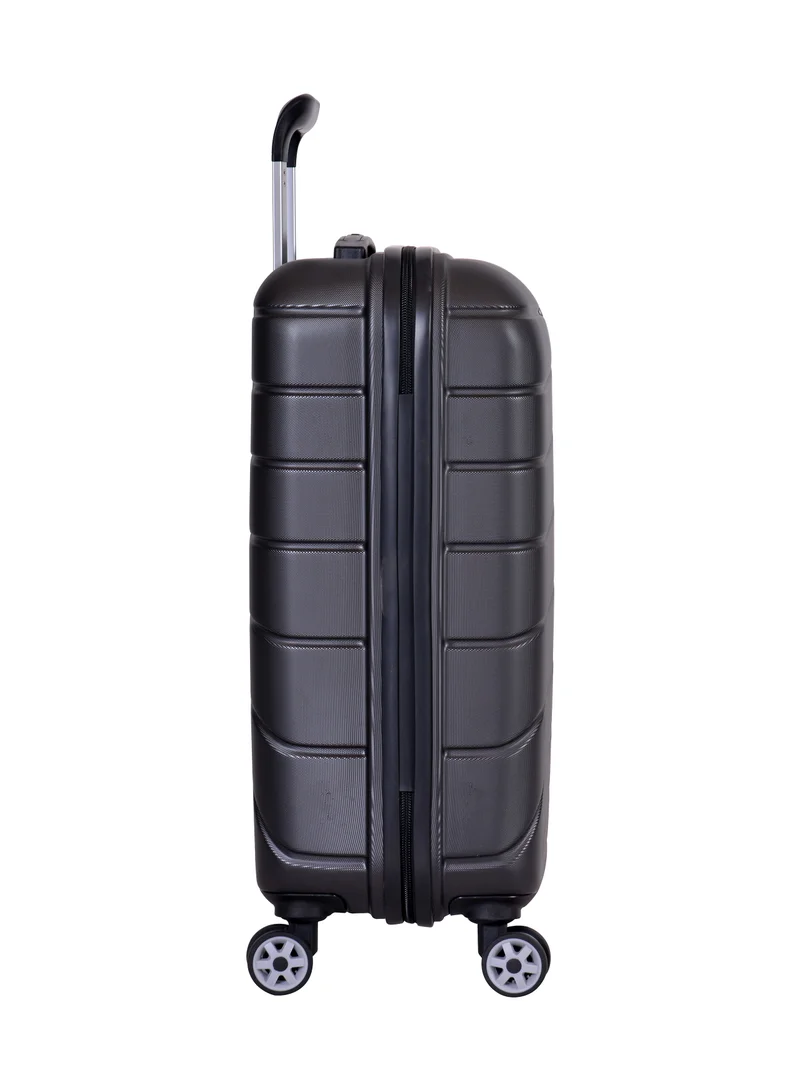 eminent Voyager Hardside Travel Bags Trolley Luggage Set of 3 Makrolon Lightweight with 4 Quiet Double Spinner Wheels Suitcase with TSA Lock KH91 Dark Grey