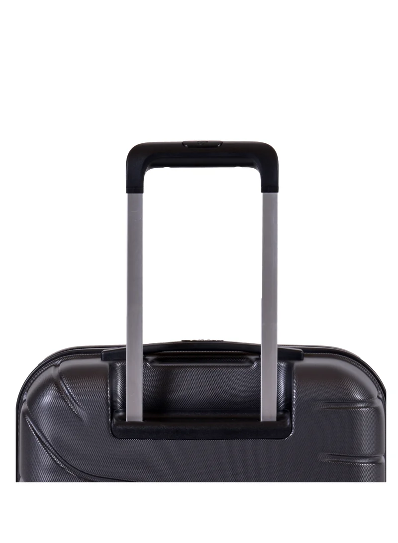 eminent Voyager Hardside Travel Bags Trolley Luggage Set of 3 Makrolon Lightweight with 4 Quiet Double Spinner Wheels Suitcase with TSA Lock KH91 Dark Grey