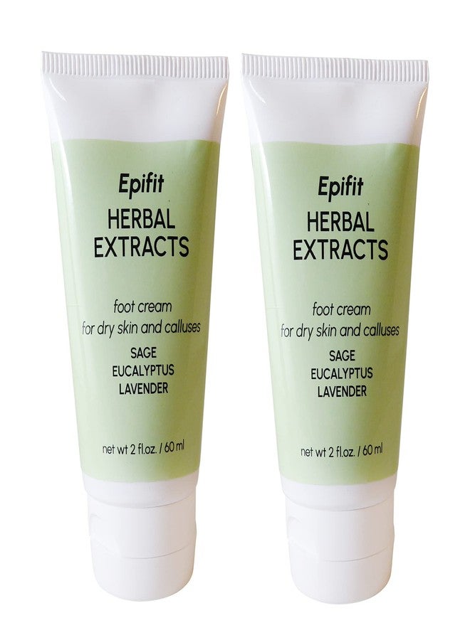 Epifit Aromatherapy All Natural Moisturizer Foot Cream with Rosemary Lavender Eucalyptus Sage and Seaweed 2 Ounces 2 pack - Image 1