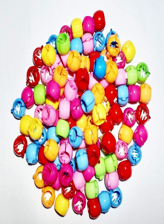 Drishti® Plastic Hair Tic Tacs Hair Clips For Girls Multicolor Pack of 200 - Image 2