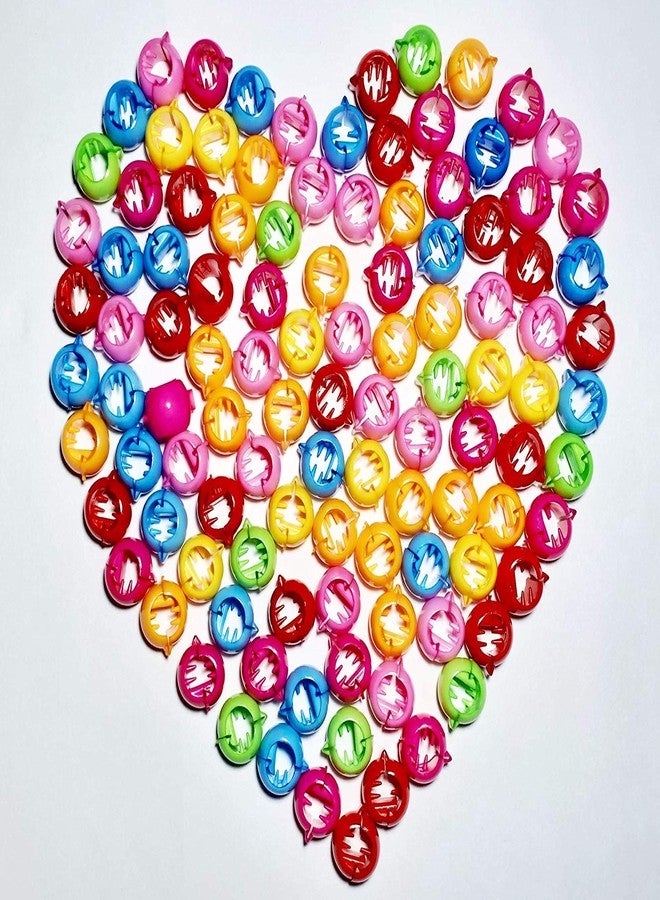 Drishti® Plastic Hair Tic Tacs Hair Clips For Girls Multicolor Pack of 200 - Image 1