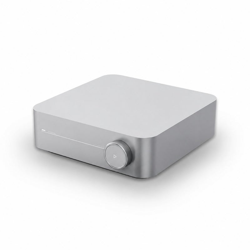 مضخم صوت متعدد الغرف للصوت المنزلي، هيكل من سبائك الألومنيوم، فضي، يدعم AirPlay/Google Cast/Alexa التحكم الصوتي عالي الدقة من Spotify/Tidal/Amazon Music - Image 1