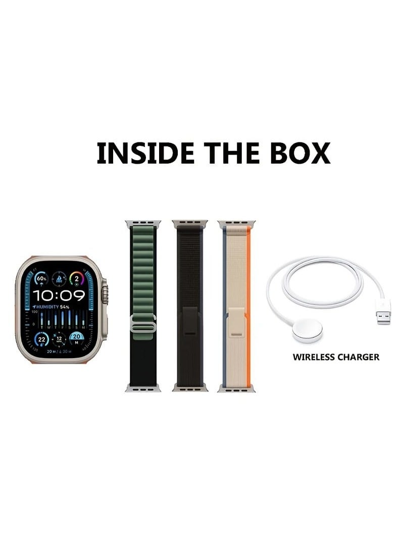 Haino Teko - Germany Hand Gesture H2 Ultra Max Smart Watch AMOLED Display Chat GPT Application Market With 3 Pair Straps and Wireless Charger - Image 1
