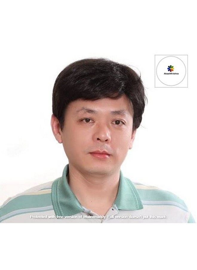 Akashkrishna - Fashion Men Full Head Wig Cool Old Middle Age Mature Short Brown Man Father Wig Natural - Image 1