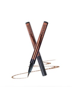 Music Flower Eyeliner Penwaterproof Liquid Eyeliner With Precision Tipmetallic Shimmer Color Eyeliners Smudge Resistant Long Wearing (Light Brown)  - Image 1