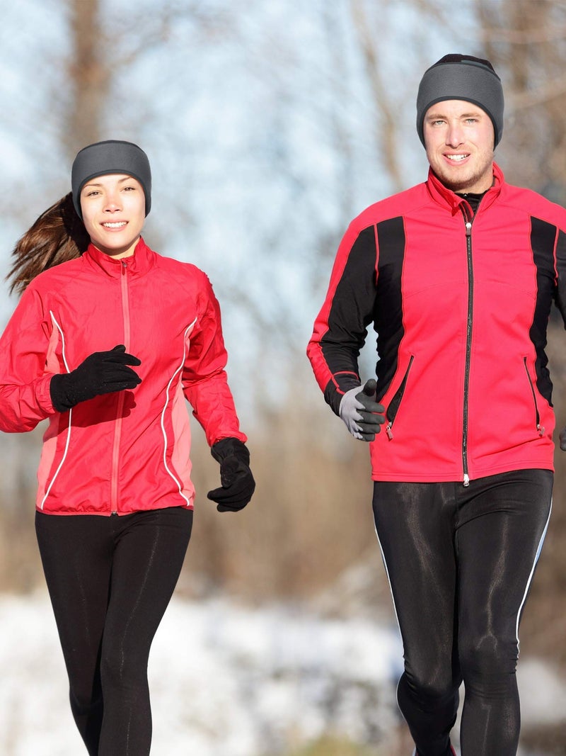 BBTO 3 Pcs Fleece Ear Warmers Muffs for Men Women Headband Ear Muffs Winter Covers for Cold Weather Running Cycling Ski(Gray) - Image 4