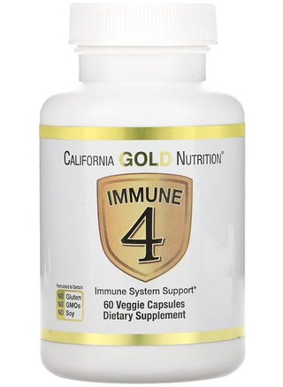 California Gold Nutrition Immune System Support - Immunity 4 Enriched With Vitamins C, E, Zinc and Selenium - 60 Veggie Capsules - pzsku/ZAD0D0F75FADC40D4D921Z/45/_/1731576198/a8f87555-a7de-4f9d-abb7-89b285788f4c
