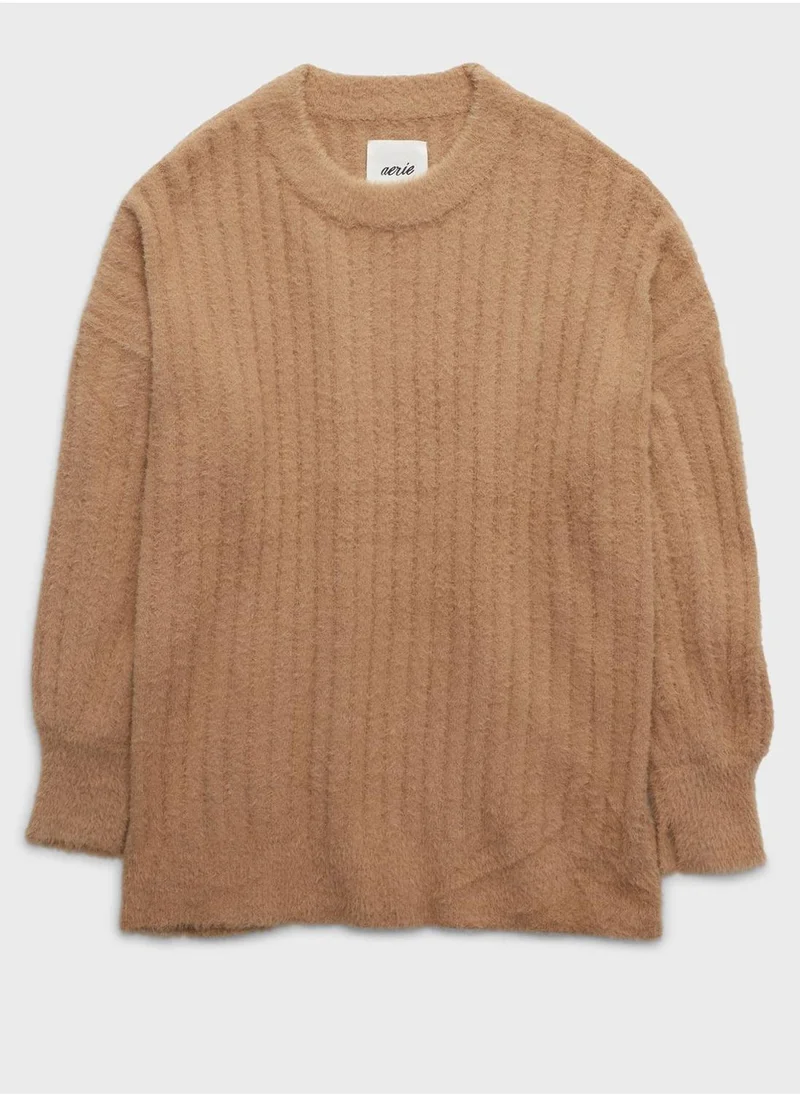 Aerie Crew Neck Knitted Sweater