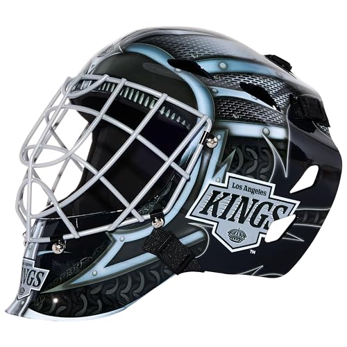 Franklin Sports فرانكلين سبورتس LA Kings NHL هوكي حارس الوجه قناع حارس للأطفال هوكي الشوارع شباب أقنعة فريق NHL للأطفال - Image 1