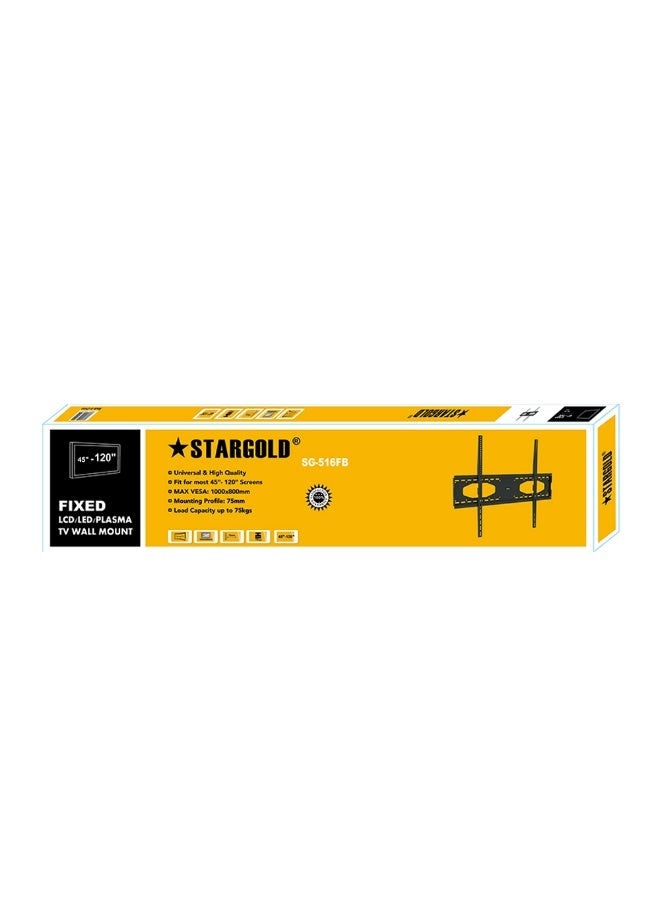 Stargold حامل تلفاز ثابت ثقيل 45"-120" على الحائط قوي وآمن للشاشات الكبيرة - Image 3