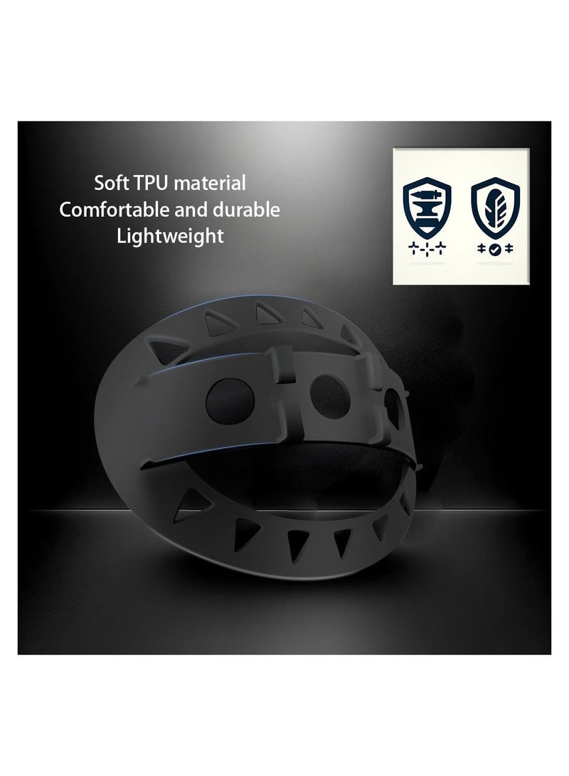SOLARAE VR Head Strap Pad, TPU Comfort Soft Head Strap Cushion for Vision Pro Headset, Head Cushion Adapter Comfortable Pressure-Relief Pad VR Accessories, Bracket for The Back of The Head Headstrap - Image 5