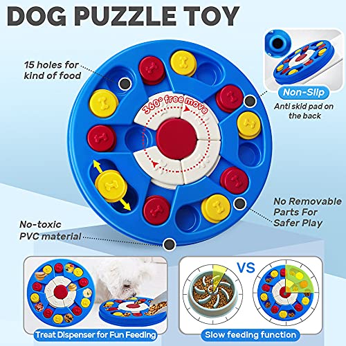 Joansan Dog Puzzle Toy, Interactive Dog Game, Mentally Stimulating Treat Dispenser for Large Dogs, Food Grade Material, Sequential Skills, Portable - Image 2