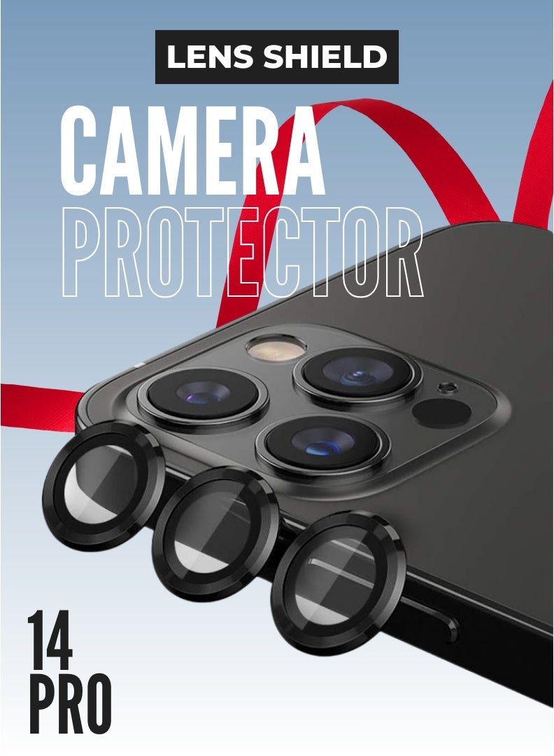 LENS SHIELD Premium Tempered Glass Camera Lens Protector for iPhone 14 Pro - Image 1