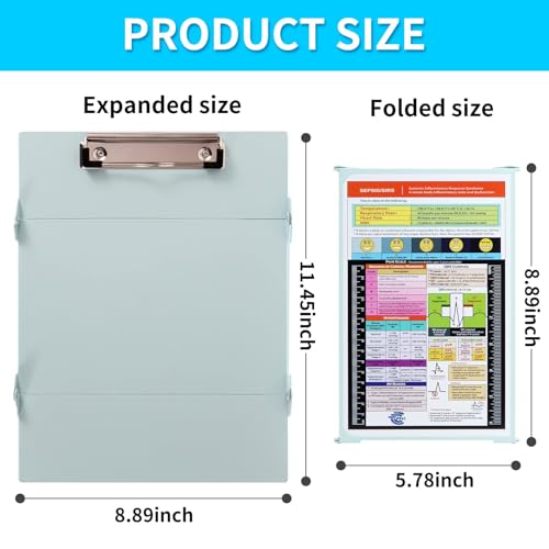 SC Printing World Nursing Clipboard with Medical Edition Cheat Sheets 3 Layers Nurse Clip Boards Notepad for Students, Nurses and Doctors - Image 4