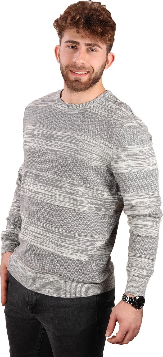 Alexander Gardi Crew Neck Striped Sweater