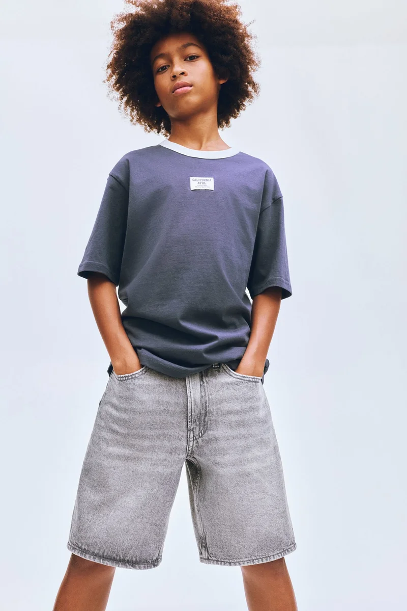 H&M Loose-fit denim shorts