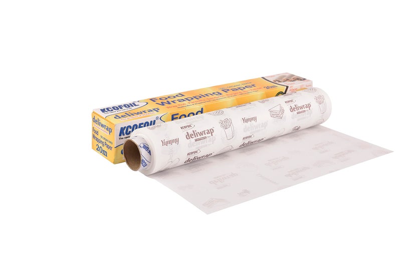 Kcofoil Food Wrapping Paper, 278 mm x 20 m, White Paper Foil (Pack Of 1) - Image 3