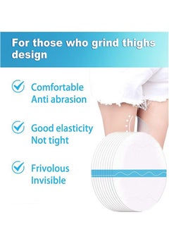 Realfrog 12 Pcs Thigh Inner Anti Chafing Sticker Paste Inner Thigh Anti Wear Patch Self Adhesive Wear Resistant Thigh Patch Disposable Ultra Thin Invisible Thigh Inner Anti Chafing Paste For Thigh Inner  - Image 2