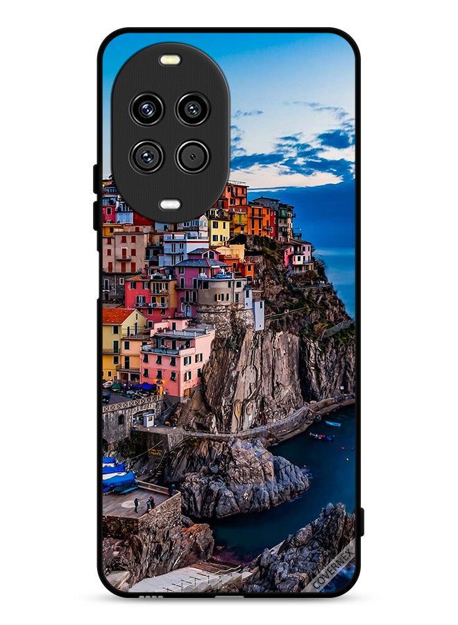 Covernex Huawei nova 14 Pro 5G Protective Case Cover Colorful Houses On The Sea