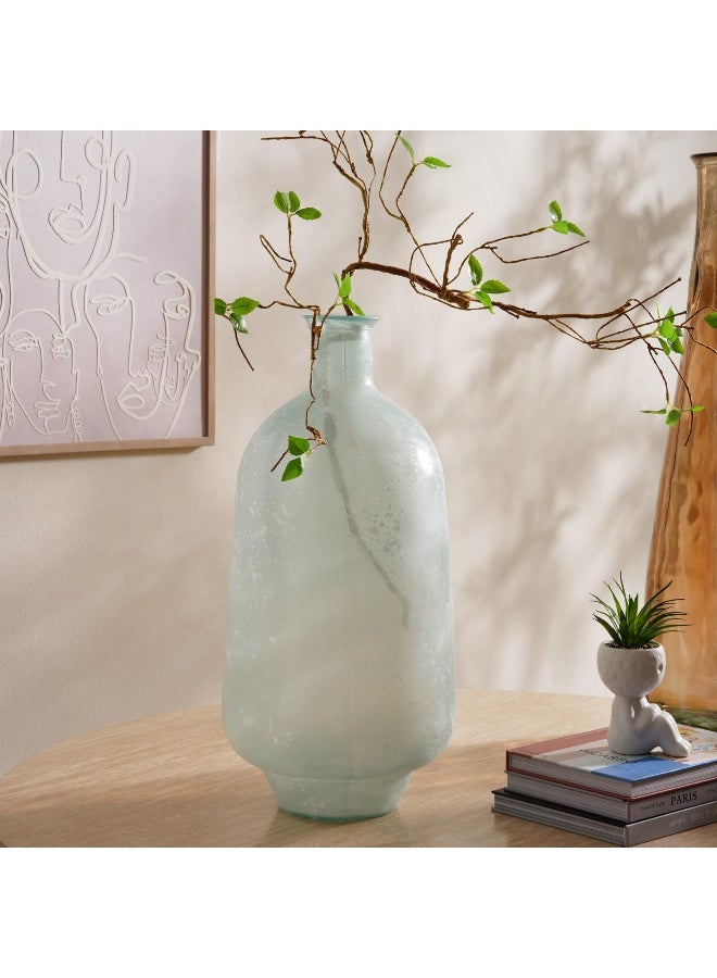 Pan Home مزهرية أنيلي الزجاج المعاد تدويره 29X59.5 سم - بيضاء - Image 2