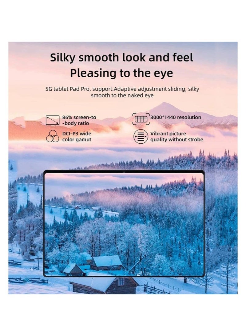 X - Prime 🌟 10.1-Inch HD AMOLED Display Android Tablet | 8GB RAM + 256GB ROM | Dual SIM 5G + Wi-Fi | Slim Design | Dual Camera | Google Meet & Zoom Supported – Gold - Image 2