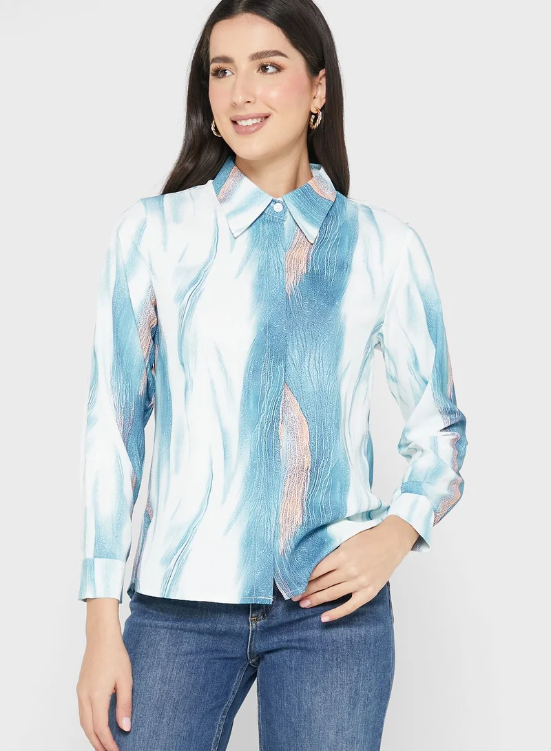 ELLA Marble Print Shirt