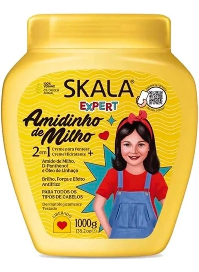 كريم SKALA Kids Amidinho de Milho لعناية وترطيب شعر الأطفال – 1 كجم