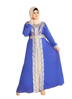 Generic Jamal Abaya, chiffon fabric, with belt, one size, fits women up to 80 kg  - Image 1