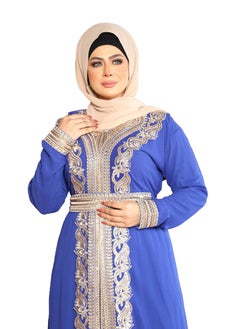 Generic Jamal Abaya, chiffon fabric, with belt, one size, fits women up to 80 kg  - Image 2
