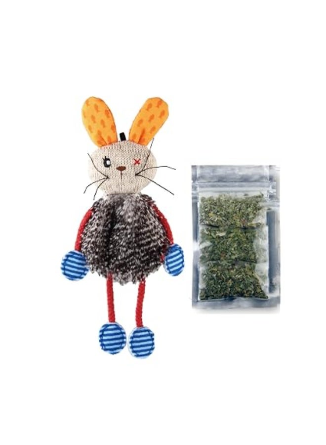 Gigwi Refillable Catnip Rabbit Cat Toy